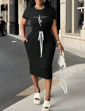 Rochie medie SHEIN, negru