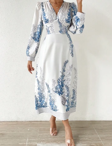 Rochie medie SHEIN, alb