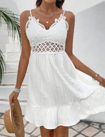 Rochie scurta SHEIN, alb