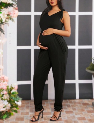 
						Salopeta SHEIN Maternity, negru