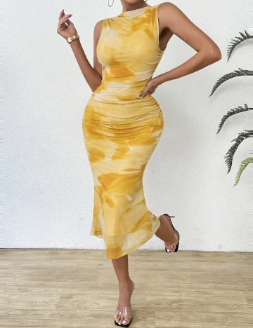 Rochie medie SHEIN, galben