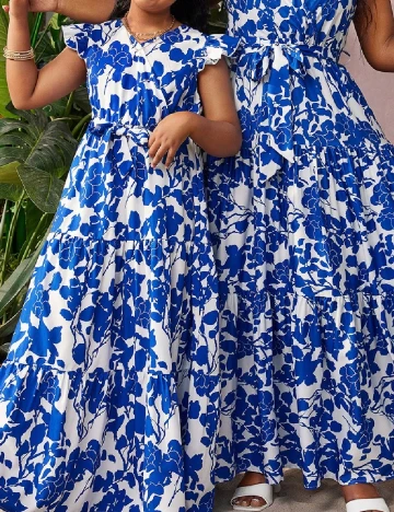 Rochie Shein Kids, albastru/alb