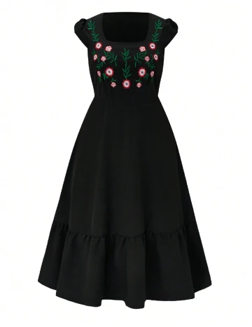 Rochie medie SHEIN CURVE, negru