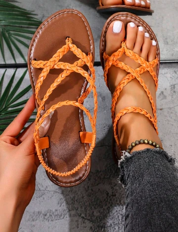 Sandale SHEIN, portocaliu