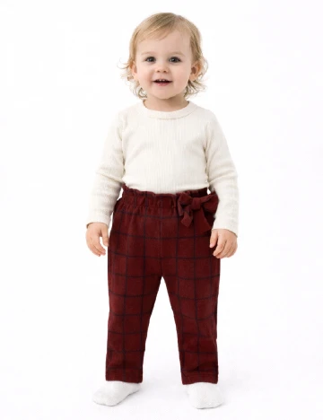 Pantaloni Zara, rosu