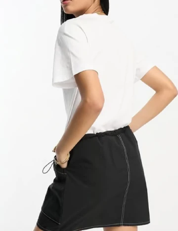 Rochie scurta ASOS, alb/negru