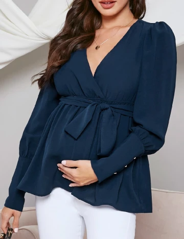 Bluza SHEIN Maternity, albastru