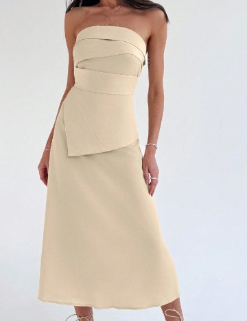 
						Rochie medie SHEIN, crem