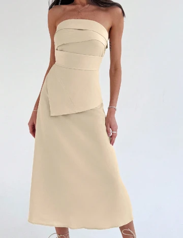 Rochie medie SHEIN, crem