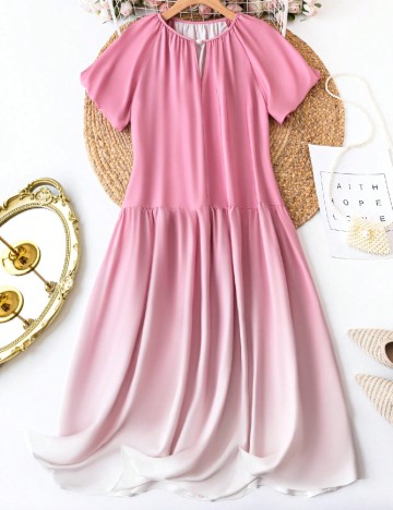 
						Rochie medie SHEIN CURVE, roz