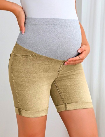 
						Pantaloni scurti SHEIN Maternity, maro