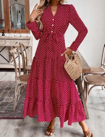 
						Rochie lunga SHEIN, rosu