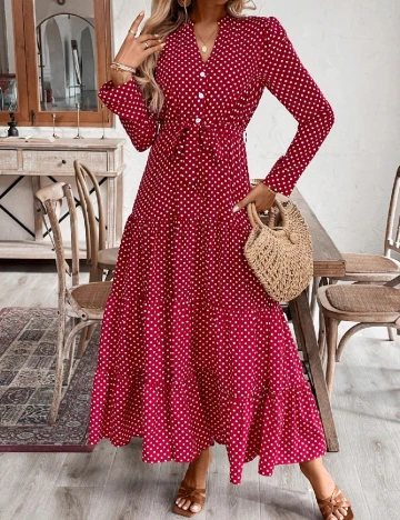 Rochie lunga SHEIN, rosu