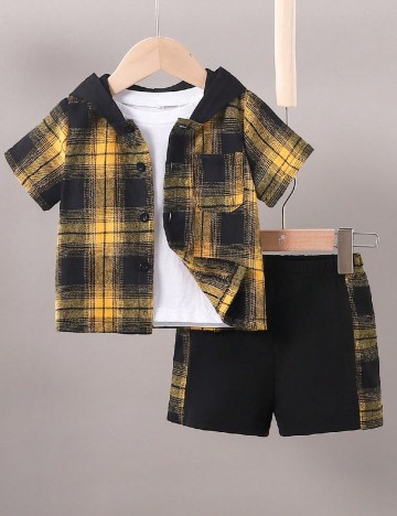 
						Compleu Shein Kids, negru/galben