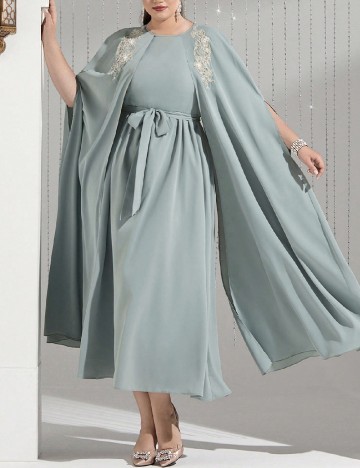 
						Rochie lunga SHEIN CURVE, verde