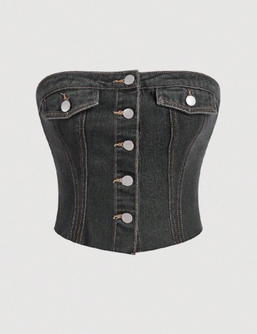 
						Top SHEIN, gri inchis