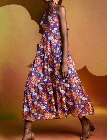 Rochie lunga SHEIN, floral print