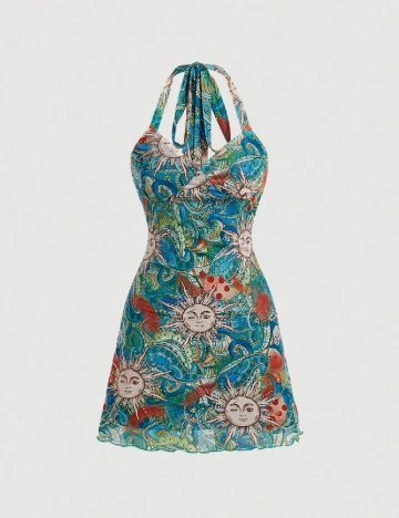 Rochie scurta SHEIN, mix culori