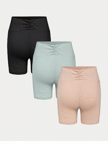 Set Pantaloni scurti 3 perechi SHEIN, mix culori