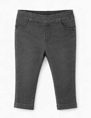 Pantaloni Zara, gri inchis