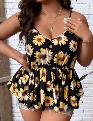 
						Maiou SHEIN CURVE, floral print