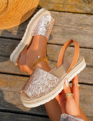 Sandale SHEIN, auriu