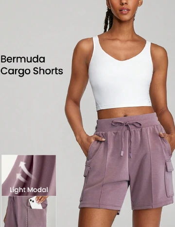 Pantaloni scurti GLOWMODE, mov