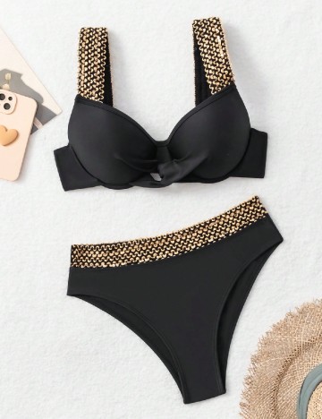 
						Costum de baie SHEIN, negru
