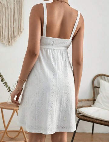 Rochie scurta SHEIN Maternity, alb