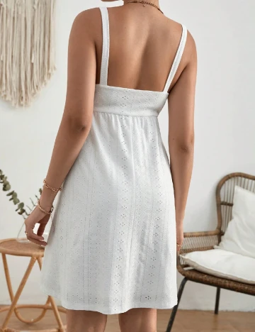 Rochie scurta SHEIN Maternity, alb