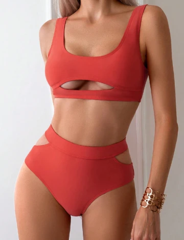 Costum de baie SHEIN, portocaliu