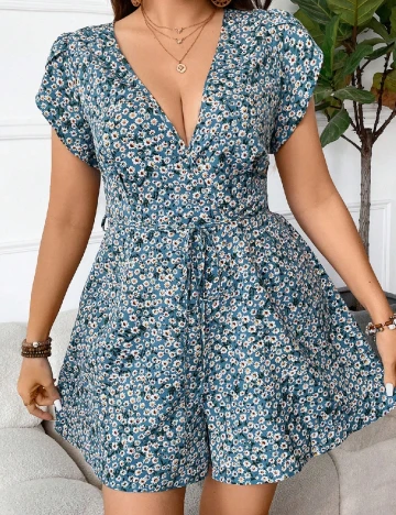 Salopeta SHEIN CURVE, albastru