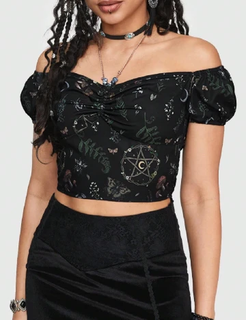 Top SHEIN, negru