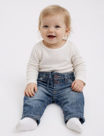 
						Blugi Zara, albastru