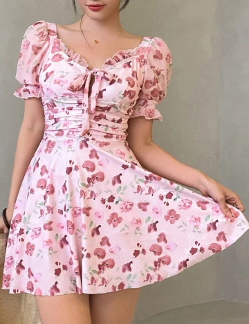 Rochie scurta SHEIN, roz