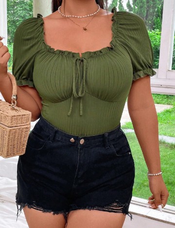
						Top SHEIN CURVE, verde