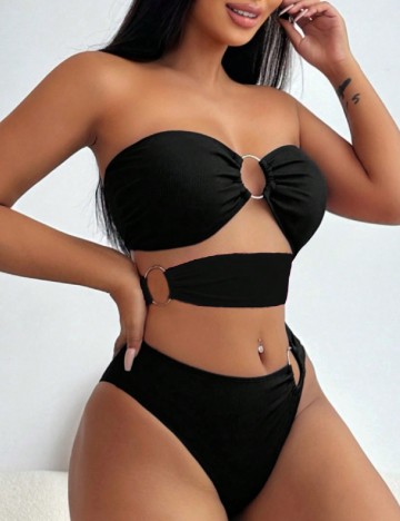 
						Costum de baie SHEIN, negru