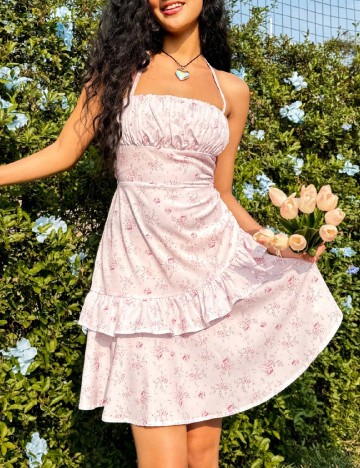 
						Rochie scurta SHEIN, roz deschis