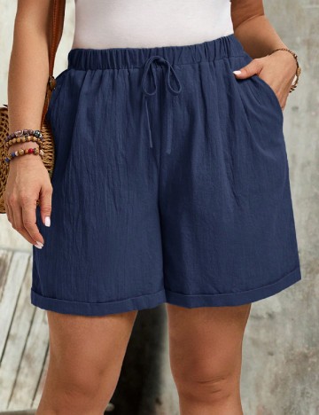 
						Pantaloni scurti Emery Rose Curve, bleumarin