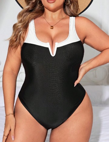 
						Costum de baie SHEIN CURVE, negru