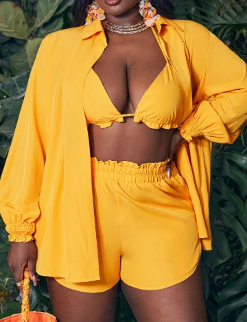 Compleu SHEIN CURVE, galben