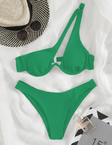 Costum de baie SHEIN, verde