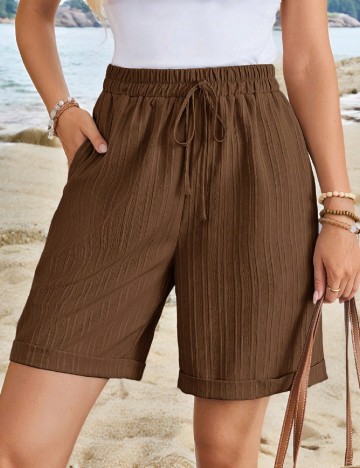 
						Pantaloni scurti Emery Rose, maro