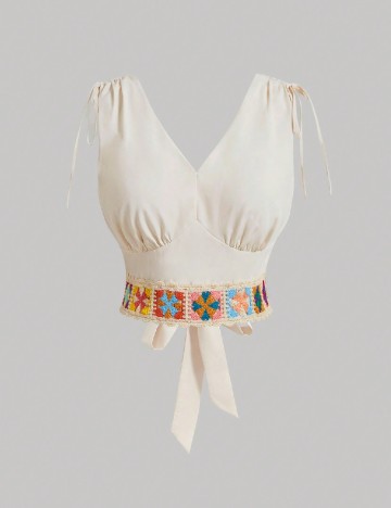 
						Top SHEIN CURVE, crem