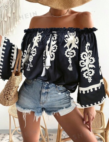 
						Bluza SHEIN, alb/negru