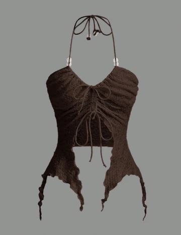 Top SHEIN, maro deschis