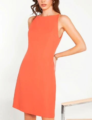 Rochie scurta SHEIN, portocaliu