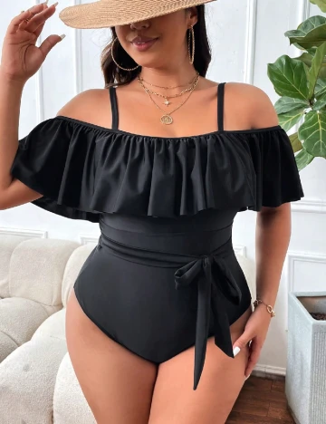 Costum de baie SHEIN CURVE, negru