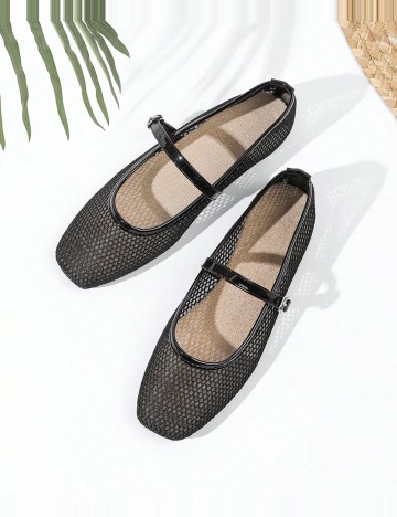 
						Balerini SHEIN, negru