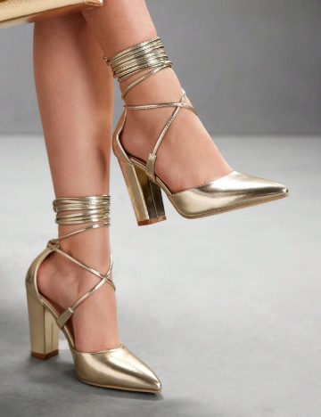 
						Pantofi SHEIN, auriu